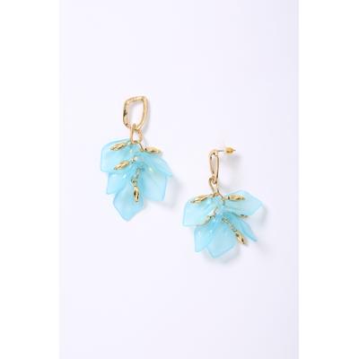 Women's Floral Petal Cluster Earrings by ELOQUII in Gold (Size NO SIZE)