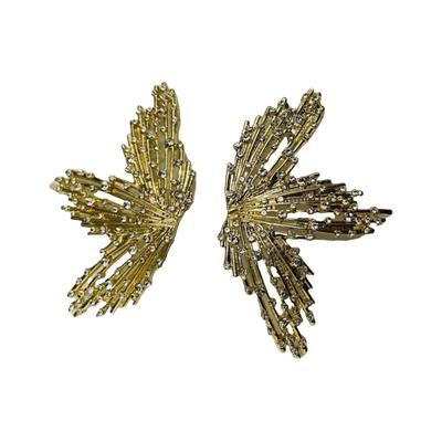 Women's Sparkle Starburst Earrings by ELOQUII in Gold (Size NO SIZE)