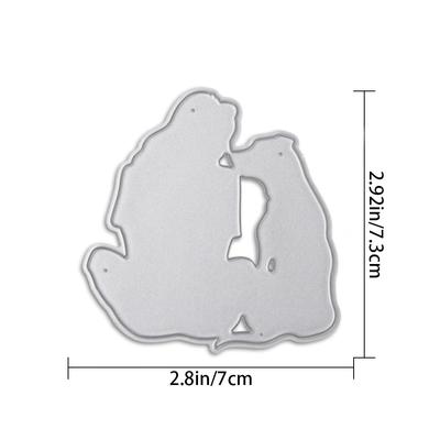 TEMU New Metal Cutting Dies People And Dog Stencils For Diy Scrapbooking Decorative Embossing Handcraft Template Eid Al-adha Mubarak