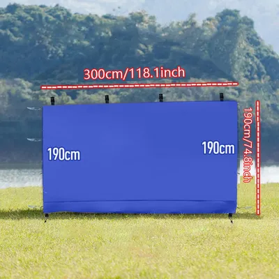 Baldachin Sonnenwand Seitenwand Pavillons Zelt wasserdicht für 10 x10ft Pop-up gerade Bein Pavillons im Freien 1 Stück Seitenwand Königsblau