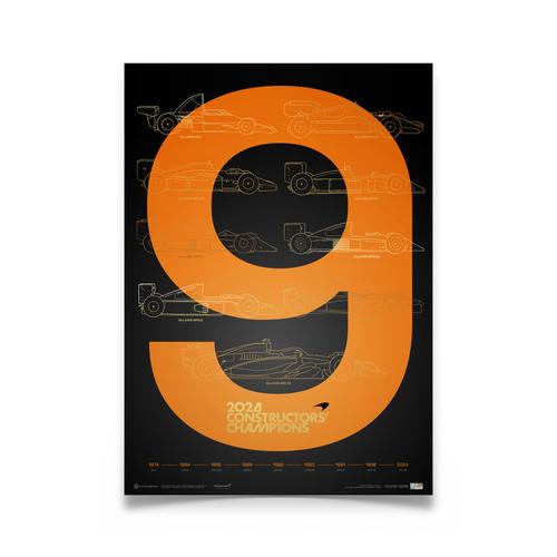 McLaren 9. Konstrukteursweltmeistertitel – Poster 2024