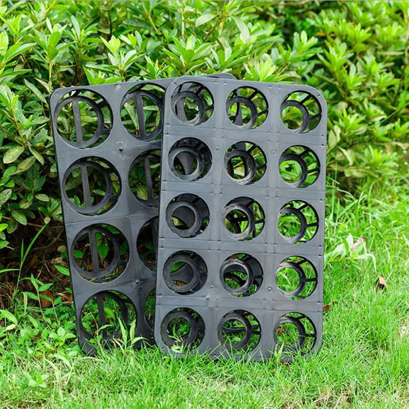 Pflanzer Kindergarten Töpfe Kunststoff Runde Blumentopf Zelle Sämling Starter Tablett Samen Image