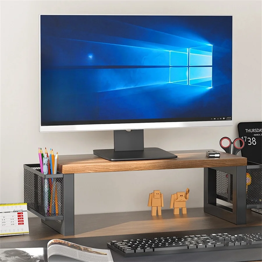 Monitorständer-Riser, 16 Zoll großer Monitorständer für 1 Monitor-Computer, Onitor, Stano Woocen, Desktop-Aufbewahrungsständer für Computer Image