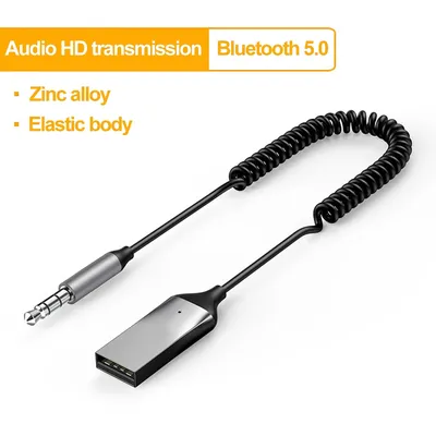 Drahtlose Bluetooth Sender Empfänger Auto AUX 3,5mm Bluetooth 5,0 Adapter Audio Kabel Für Auto Lautsprecher Empfänger BT Senden Image