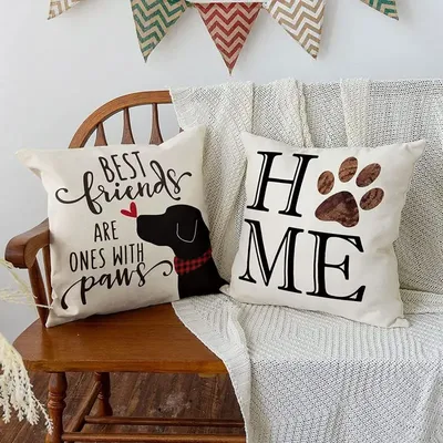 Lustige Hund Brief gedruckt Kissen bezug Home Office Wohnzimmer Sofa dekorative Geschenk Image
