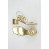 aeyde Damen Sandale, Gr. 37, gold, kein Etikett