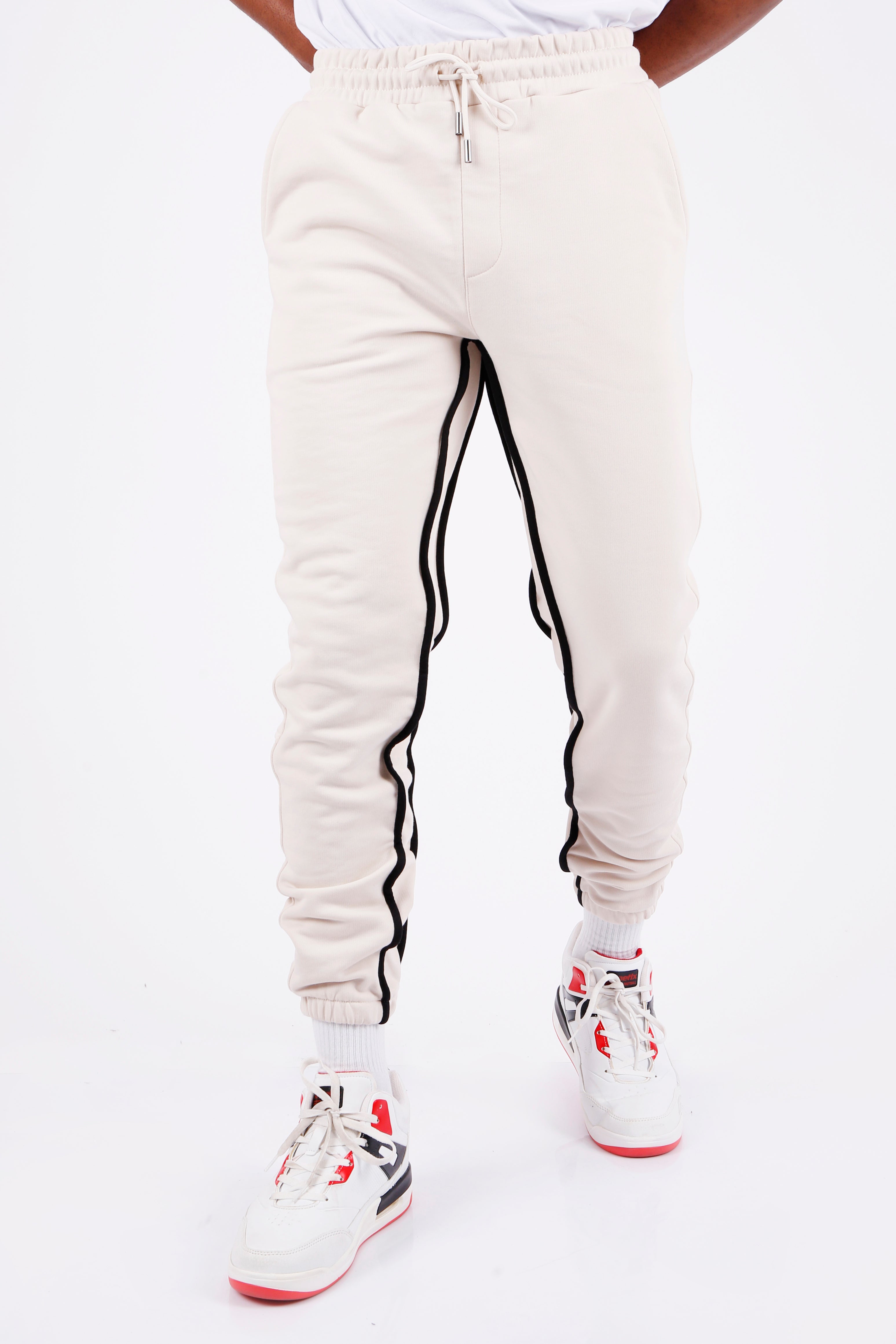 Tom Barron Herren Stilvolle Jogginghose mit Duo-Streifen Image