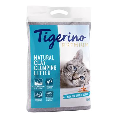 2x12kg Sea Breeze Scent Tigerino Premium Cat Litter