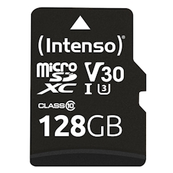 Intenso 128GB microSDXC Class10 UHS-I Professional + SDAdapter Image