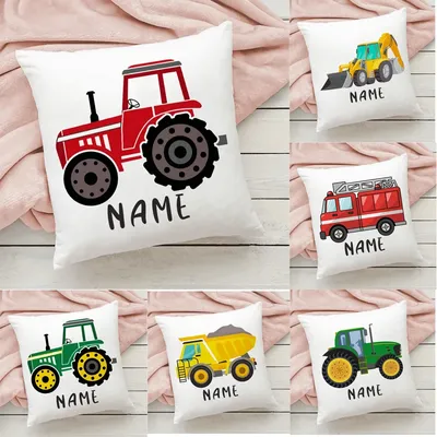 Feuerwehr auto Cartoon Kissen bezug Wohnzimmer Sofa Tisch dekorative Kissen bezug Home Office Image