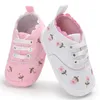 Neugeborenen Baby Mädchen Casual Leinwand Schuhe Blume Baumwolle Sohle Nicht-slip Baby Schuhe Weibliche Kleinkind Erste Wanderer Krippe Schuhe