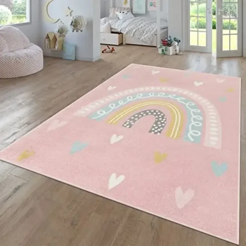 Regenbogen Teppich für Wohnzimmer Baby kriechende Teppiche Kunst Fotografie Requisiten Mädchen Schlafzimmer Dekor Boden matte Kinder spielen Teppiche