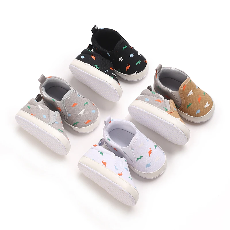 Mode Freizeit schuhe Baby First Walker Neugeborene Kind Leinwand Turnschuhe Baby Boy Mädchen weiche Sohle Krippe Schuhe Pre Walker 0-18 Monate Image