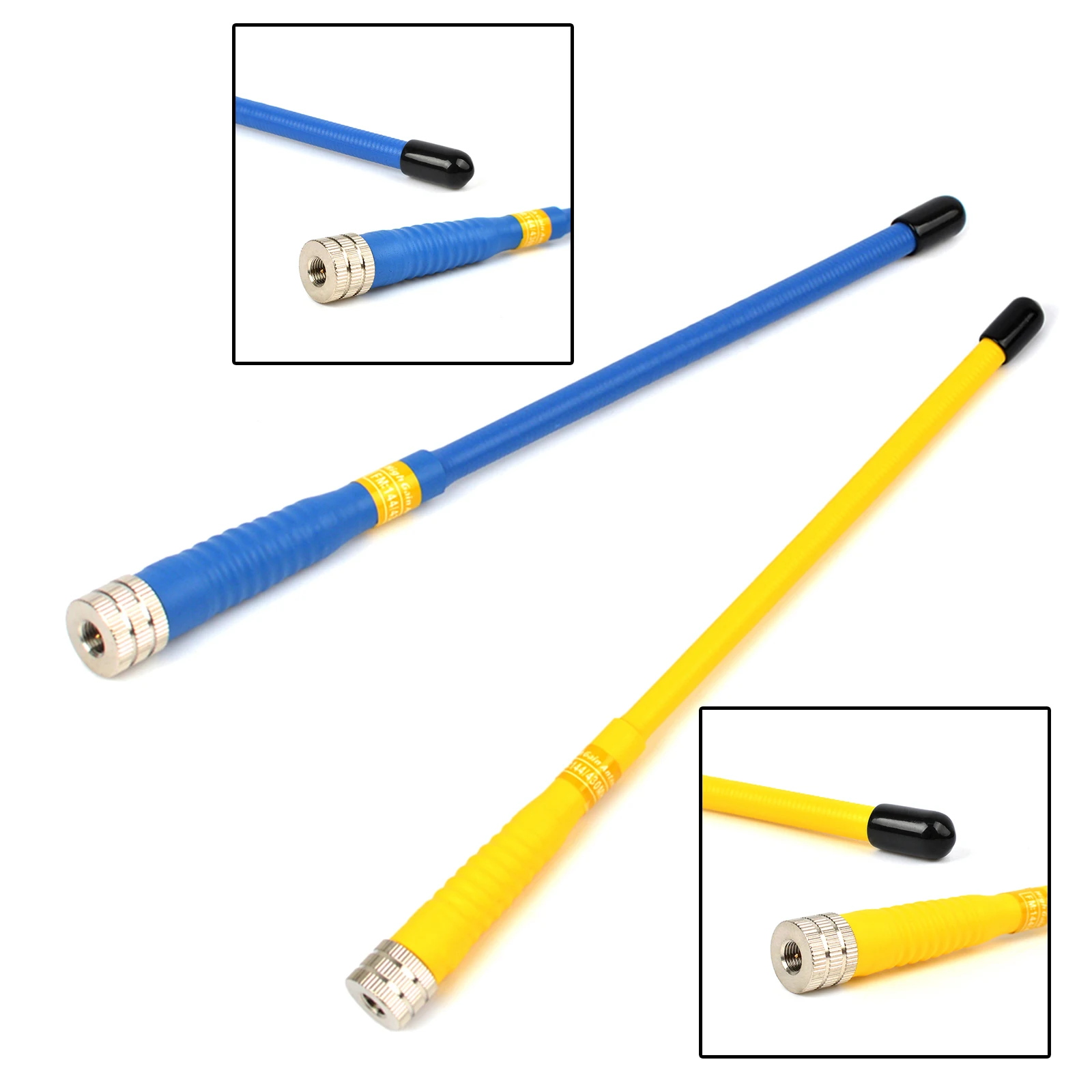 Sma-männlich ht dual band vhf uhf 144/430mhz weiche antennen für baofeng BF-UV3R tyt yaesu VX-6R wouxun retevis walkie-talkie (1 stücke) Image