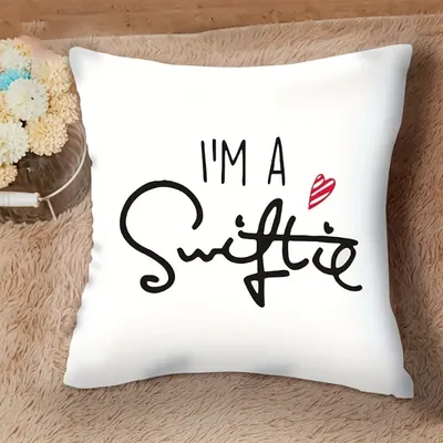 Swiftie Fan Muster werfen Kissen bezug Grafik Kissen bezug Weihnachts feier Ornament Kissen bezug Neujahr Geschenk ts Merch dekorieren Image