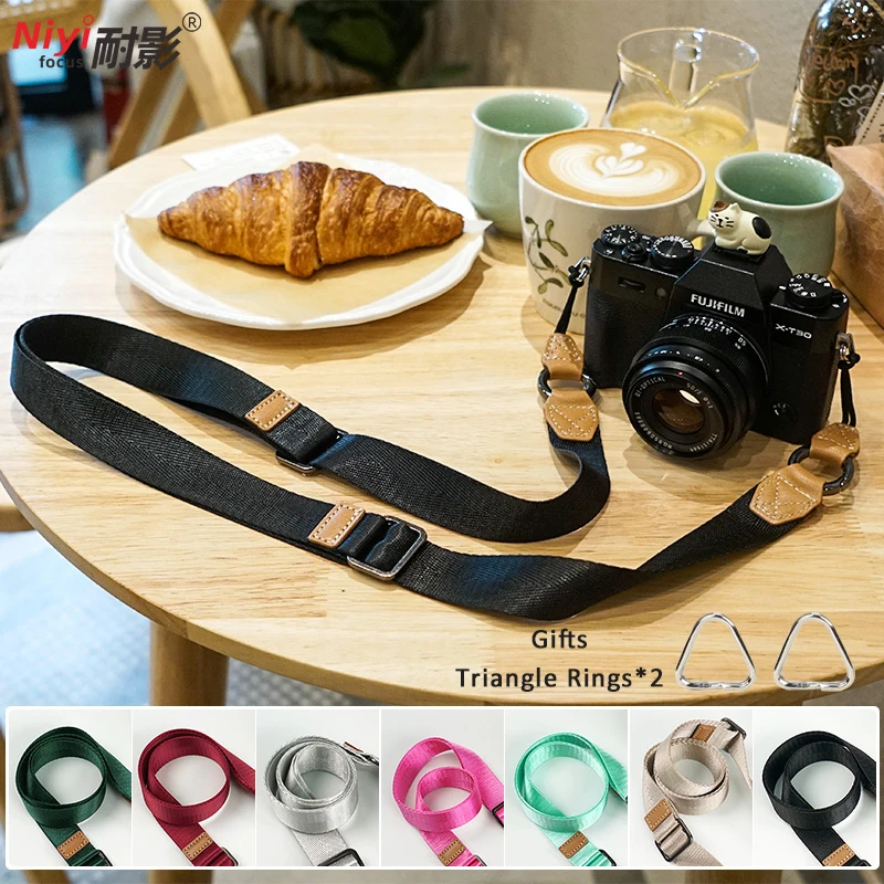 Kamera-Schultergurt, längenverstellbar, universelle Breite, drücken Sie freigegebenes, schnell abgebrachtes Tuch, lang, für Sony Canon Nikon Fujifilm Image