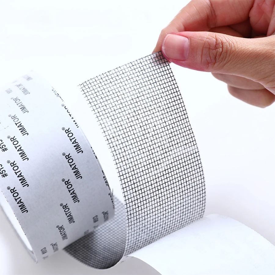 1 Rolle Bildschirm Fenster Reparatur Band Mesh Reparatur, 2 "x 78,7 Zoll Bildschirm Fenster Mesh Reparatur Kit, stark klebende Glasfaser Bildschirm Fenster Reparatur Kit, Bildschirm Fenster Reparatur Image