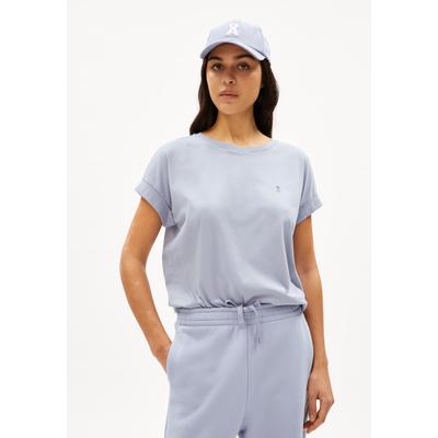 IDAARA - Frauen Loose Fit T-Shirt - grau (Größe: L)