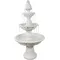 57" H Welcome 3-Tier Outdoor Water Fountain - Large Traditional Water Feature with Pineapple Topper