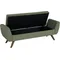 Modern Storage Bench with Wood Legs Home Décor|Bench with Storage for Living Room & Bedroom - Olive