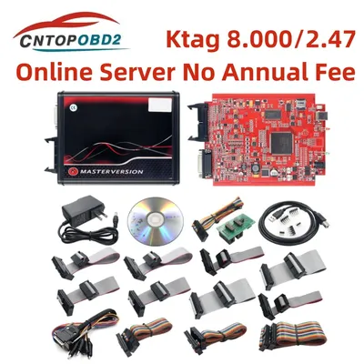 1:1 As Original KTAG 8.000 V2.47 Online Server ECU OBD2 Tunning Kit Add More Protocols ECU