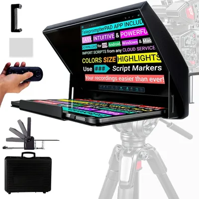 Windows - Kit with Remote Control Hardcase APP, Large Screen Professional Autocue Multicam