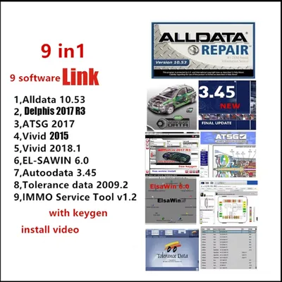 Car tools Alldata Delphis 2017 R3 software 2015 Auto Repair Software Auto-data 3.45 Vivid Workshop