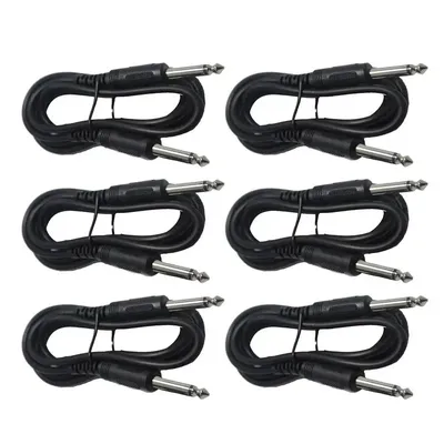 Electric Guitar Cable Guitar Audio Cable Guitar Instrument Cable Set Of 6 Guitar Instrument Speaker