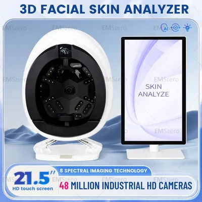 Newest 3D Smart Magic Mirror Skin Analyzer Machine AISIA Acne Pigmentation Analysis Mouisture Test