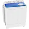 QWPortable Washing Machine,28lbs Twin Tub Washer Mini Compact Laundry Machine with Drain Pump