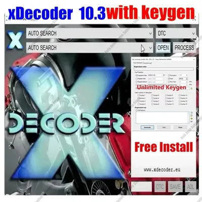 New XDecoder 10.3 with Unlimited Keygen DTC Remover DTC OFF Delete Software Disable Error off