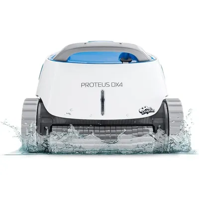 Proteus DX4 Automatic Robotic Pool Vacuum Cleaner, Wall Climbing, Waterline Scrubber Brush, Ideal