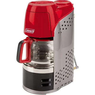 QuikPot 10-Cup Propane Coffee Maker, 4500 BTUs Brews 10 Cups in 18 Mins, Efficient Coffee Brewer for