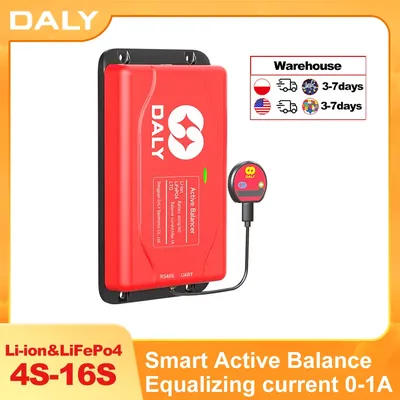 DALY Smart BMS Active Equalizer Bluetooth Balancer Equalizer 1A 4S 12V 8S 24V 16S 48V Lithium