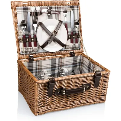 Bristol Picnic Basket for 2, Wicker Picnic Basket - Picnic Set