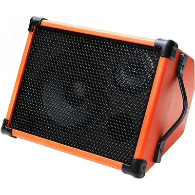 Guitar Amplifier- Portable Bluetooth Speaker 100W, 6 Inputs,3 Band EQ,Orange