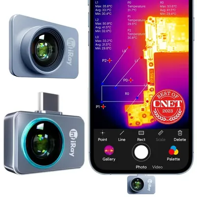 Thermal Imaging Camera – Android Type-C, InfiRay P2 Pro with Magnetic Macro Lens, 9g All-Metal