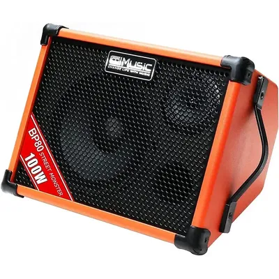 home.BP80 Battery Powered Acoustic Guitar Amplifier- Portable Bluetooth Speaker 100W, 6 Inputs,3