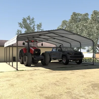 Carport, Car Ports 20x20 Heavy Duty for Snow, Carports with Innovative Assembly Structure, Metal Garage Shelter for Car, Boat