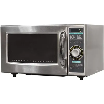 R-21LCFS Medium-Duty Commercial Microwave Oven with Dial Timer, Stainless Steel, 1000-Watts, 120-Volts, One Size，home.