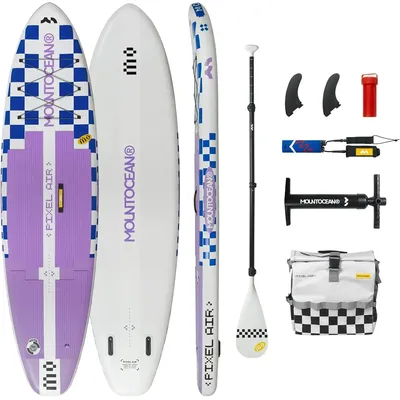 Up Paddle Board Inflatable Light Weight Compact Travel ISUP Board with Full Set Accessories,4 Piece