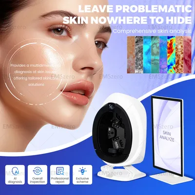 Moisture Detection Skin Analyzer Machine 3D Facial Skin Analysis Analizador Face Camera Magic Mirror