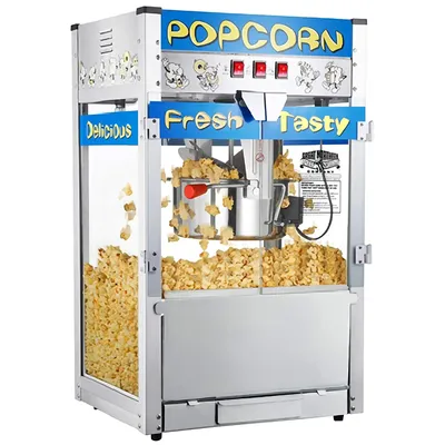 Heaven Popcorn Machine - 12oz Stainless-Steel Kettle, Reject Kernel Tray, Warming Light, and