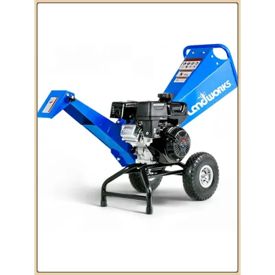 Wood Chipper Shredder Mulcher, Heavy Duty, 7 HP Gas Powered, Compact Rotor Assembly, 3 Inch Max Capacity