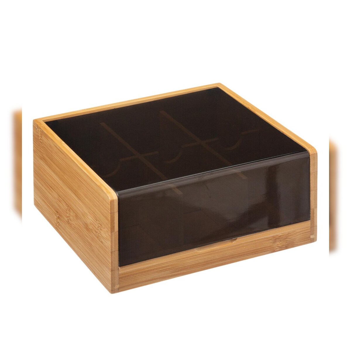 FIVE - Bambus Tee Box in Schwarz Image