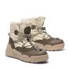 Winterboots TIMBERLAND "MORIAH RANGE MID WARM LINED WATERPROOF SNOW BOOT", Damen, Gr. 37, beige (natural woven), Leder, Textil, sportlich, Schuhe, Snowboots, Winterstiefel, Winterschuhe, wasserdicht und gefüttert