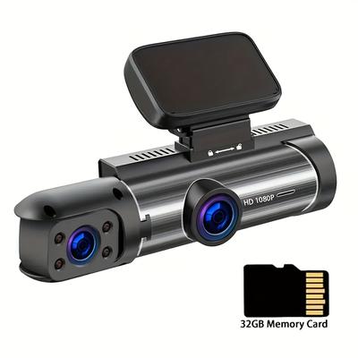 TEMU Hd - Cam 32gb - Usb , & Rear Car For , Install, No Battery Needed