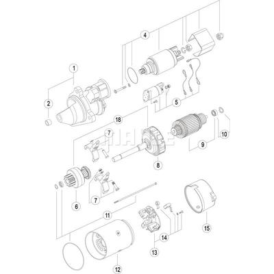 MAHLE Universal 12V für BMW 3823621M91 MS 225