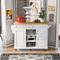 Kitchen Cart,Kitchen cart with Rubber Wood Desktop Rolling Mobile Kitchen Island