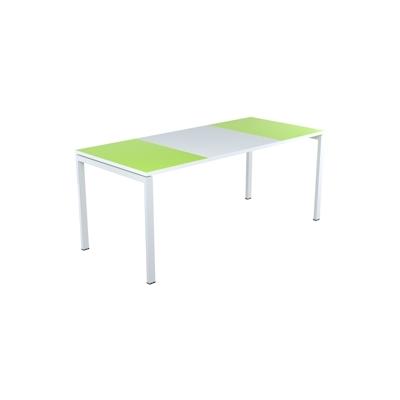 Schreibtisch HxBxT 75x180x80cm grau/grün Image